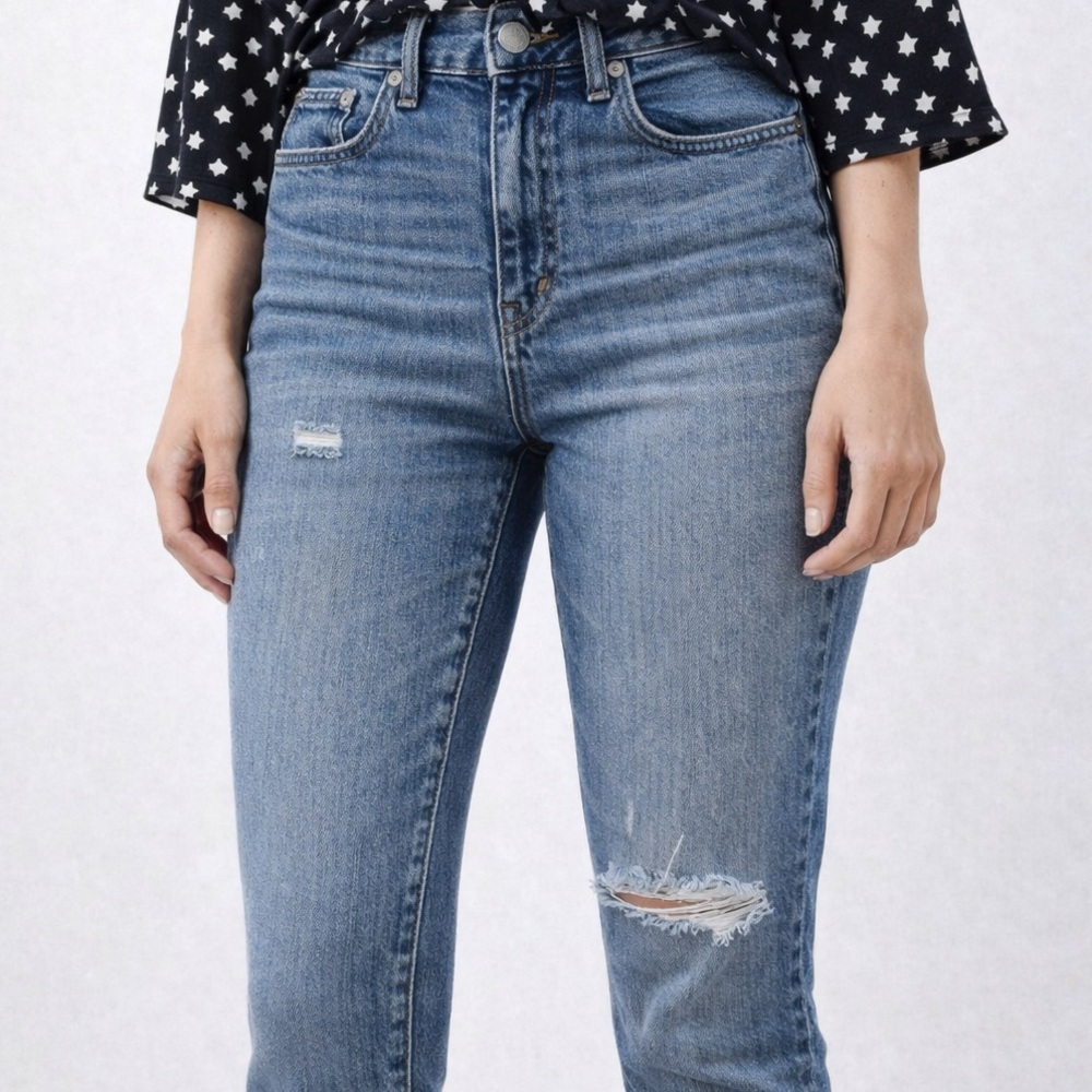 Madewell Distressed Rigid Skinny Jeans 26